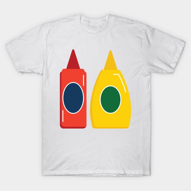 Ketchup and Mustard T-Shirt by Jonathan Wightman